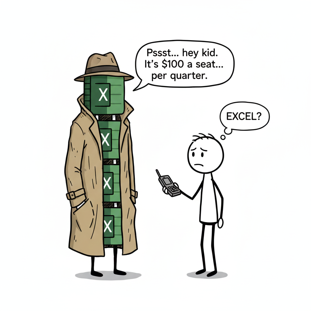 Excel in a trenchcoat